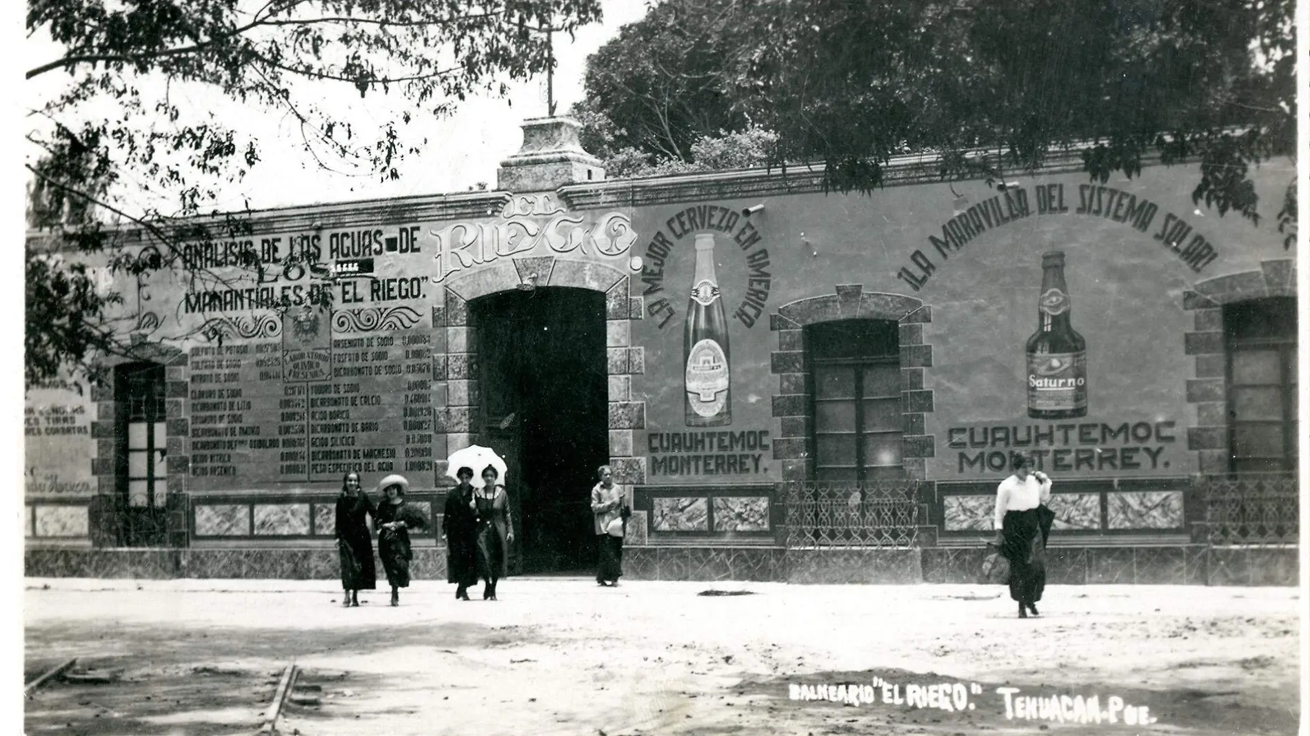 el balneario El Riego de Tehuacán alojó a las figuras más importantes del mundo político, empresarial y religioso de México